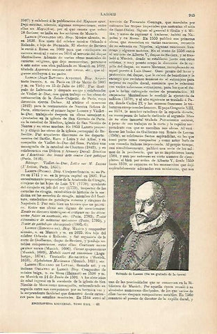 LAMINA ESPASA 9030: Roland de Lassus
