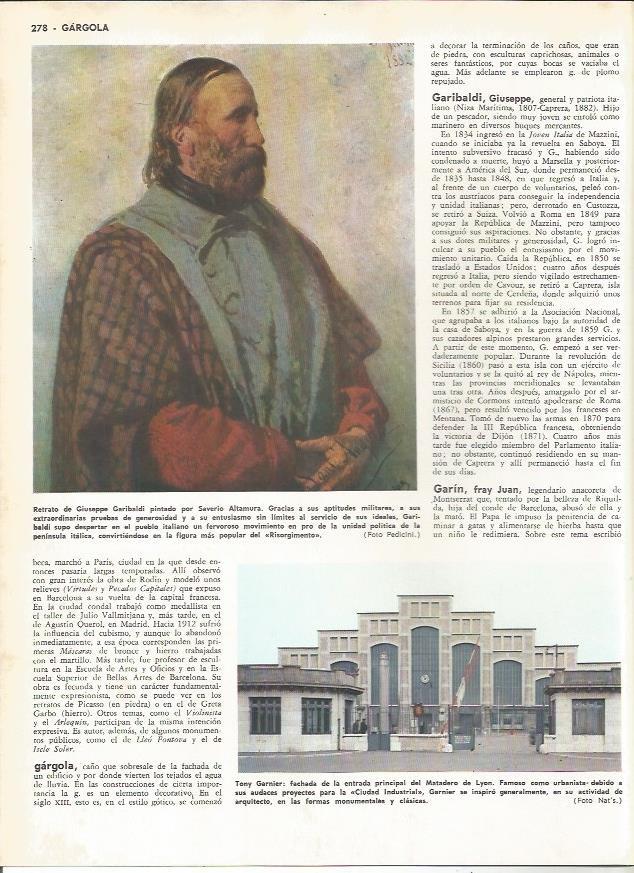 LAMINA MONITOR 0212: RETRATO DE GIUSEPPE GARIBALDI POR ALTAMURA