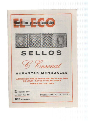 El Eco Filatelico y Numismatico numero 0753: Exposicion en Zaragoza