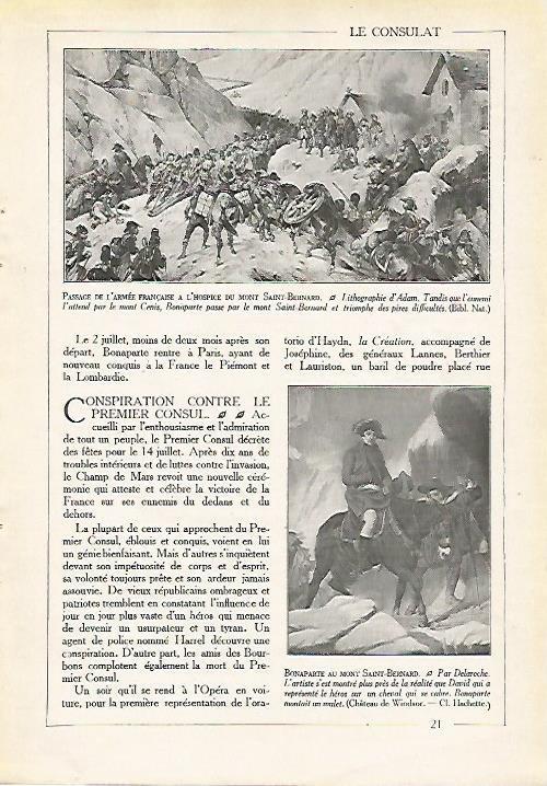 LAMINA 3995: BONAPARTE EN EL MONTE SAINT BERNARD
