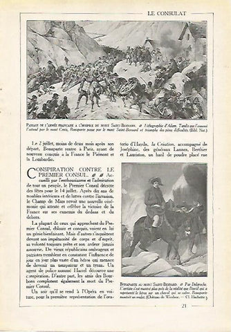 LAMINA 3995: BONAPARTE EN EL MONTE SAINT BERNARD