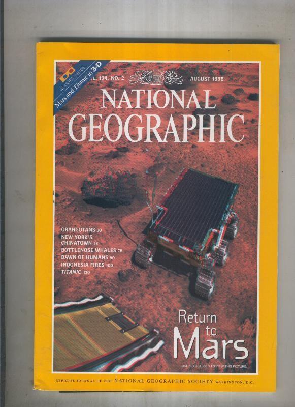 National geographic 1998 august:return to mars vol. 194, no 2 