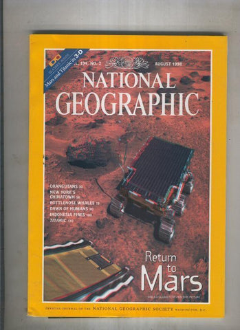 National geographic 1998 august:return to mars vol. 194, no 2 