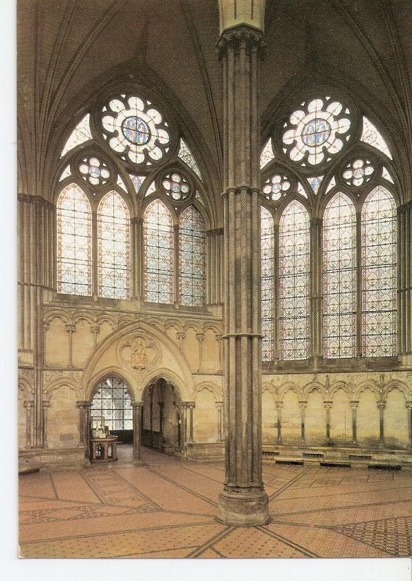Postal 032745 : The Chapter House Salisbury Cathedral