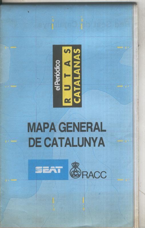 Rutas Catalañas: Mapa general de catalunya