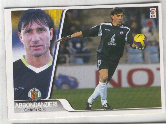 Cromo Liga 2007-2008: Getafe C.F. numero 147: Abbondanzieri