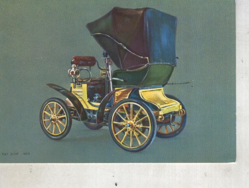 Postal 014438: Fiat 3/hp 1899, coche de epoca