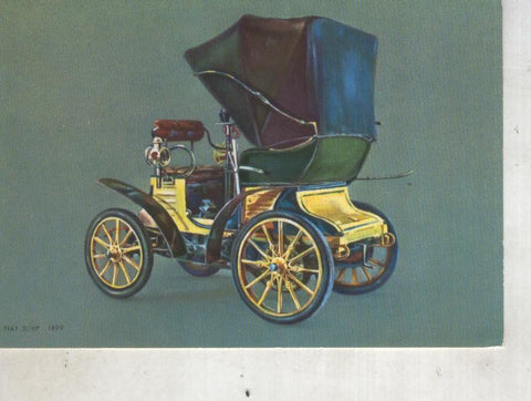 Postal 014438: Fiat 3/hp 1899, coche de epoca