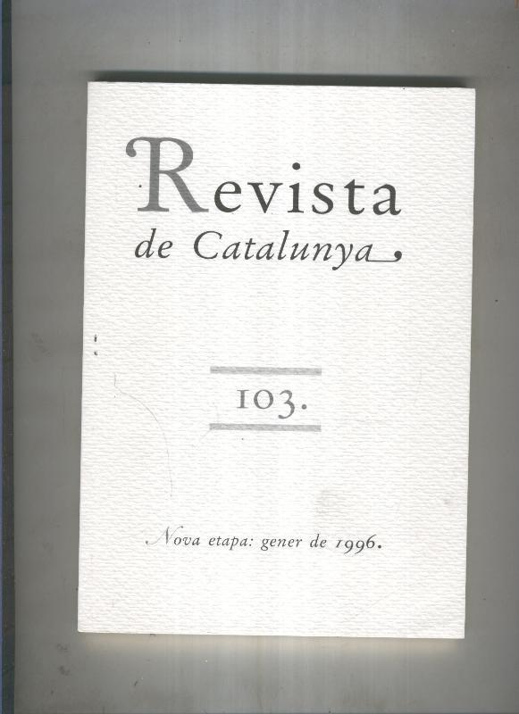 Revista de catalunya numero 103