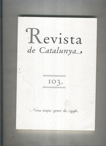 Revista de catalunya numero 103