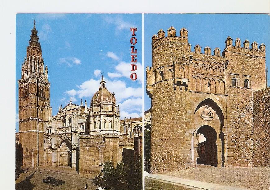 Postal 023523 : Catedral y Puerta del Sol. Toledo
