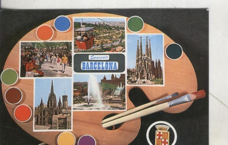 Postal 003930 : Barcelona, vistas diversas de la ciudad