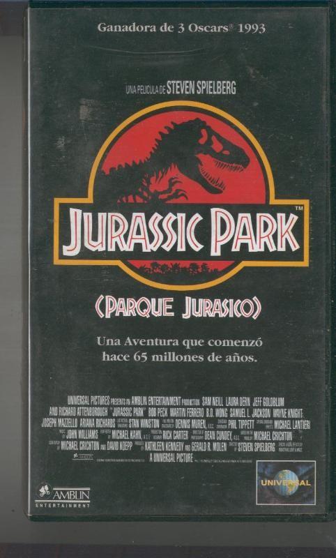 Video VHS: Parque Jurasico