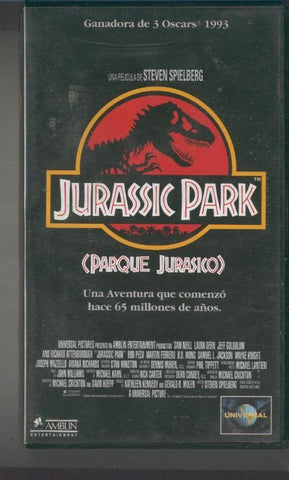 Video VHS: Parque Jurasico
