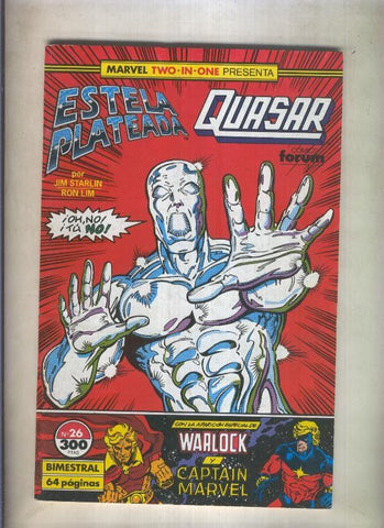 Estela Plateada / Quasar numero 26: Warlock + Captain Marvel