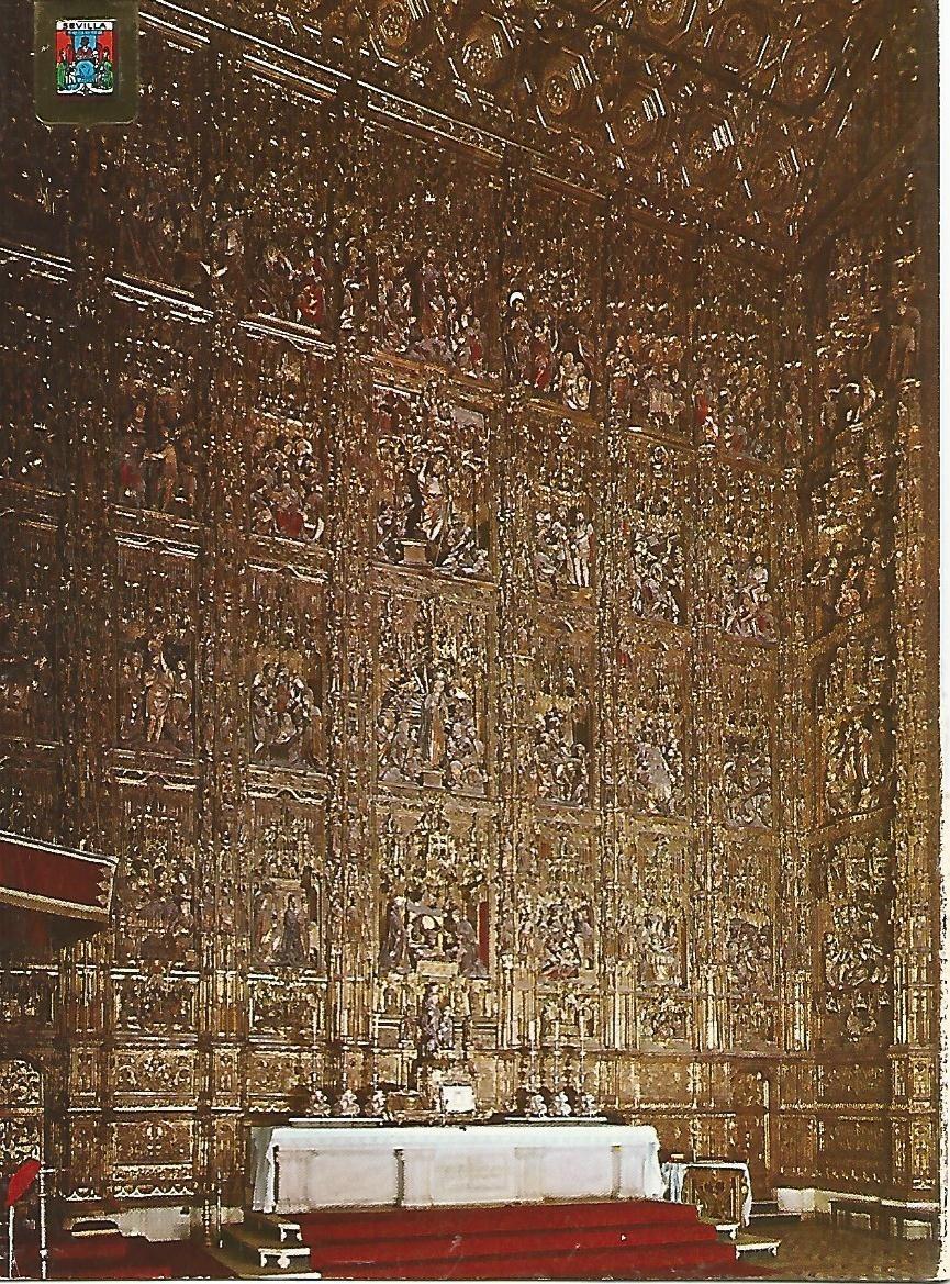 Postal 52350: CATEDRAL DE SEVILLA - Retablo del Altar Mayor