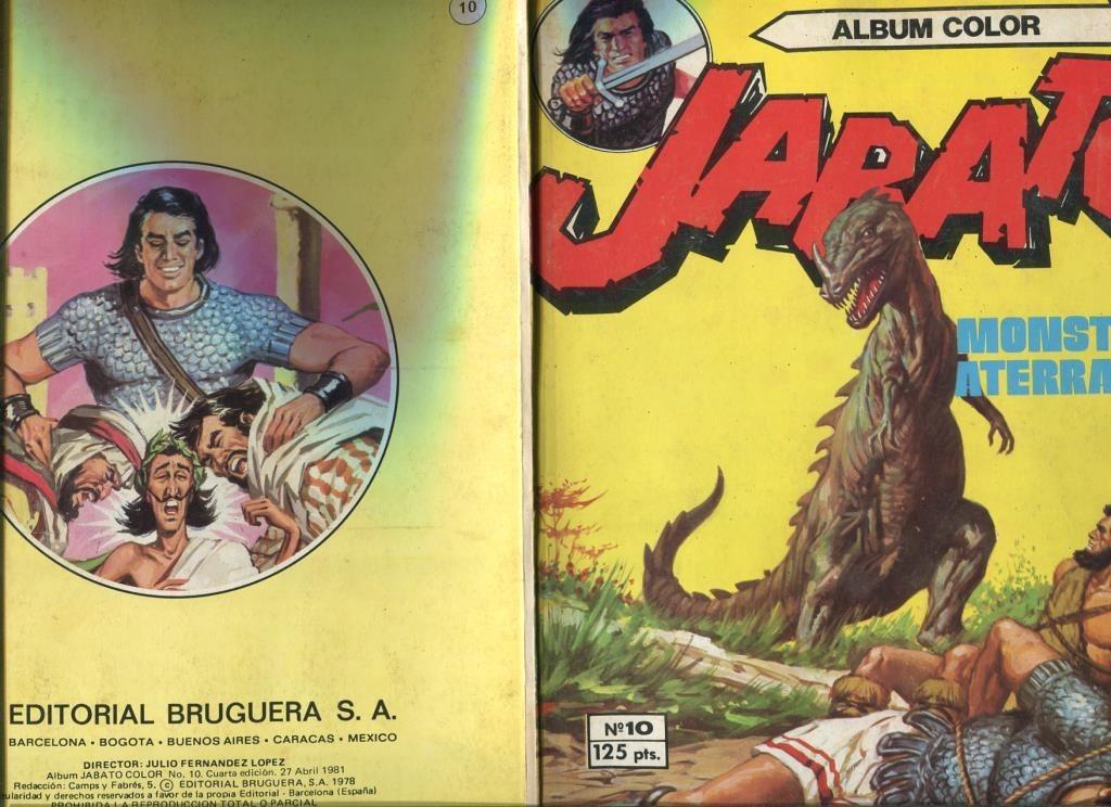Jabato album color de 125 pts numero 10: El monstruo aterrador (numerado 3 en trasera)