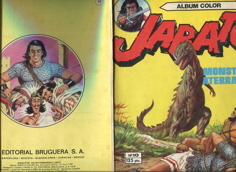 Jabato album color de 125 pts numero 10: El monstruo aterrador (numerado 3 en trasera)