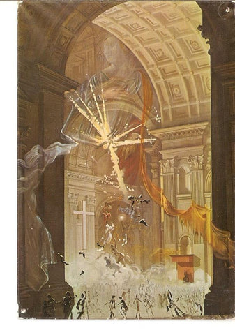 Postal 024250 : Explosion de la fe catolica en el centro de una Catedral