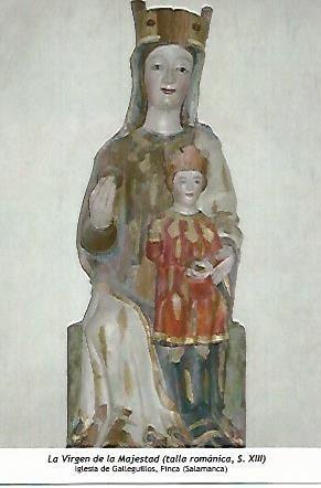 POSTAL 54373: Virgen de la Majestad (siglo XIII). Finca Salamanca