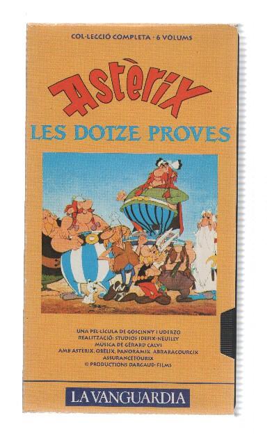 VHS-Cine: ASTERIX I LES DOTZE PROVES (Coleccion LA VANGUARDIA 1992)