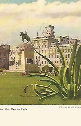 Postal 53539: LIMA. Plaza de San Martin