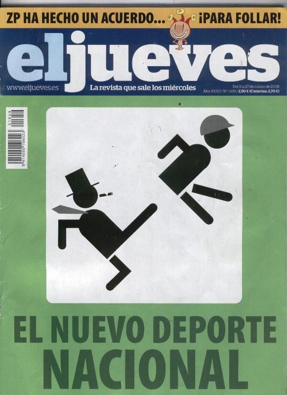El Jueves revista semanal numero 1659: patada en el culo