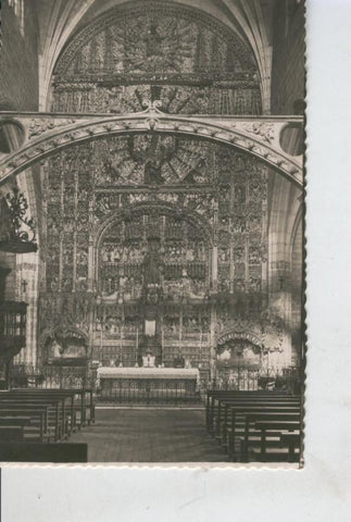 Postal B/N 0415 : Burgos, Retablo de San Nicolas