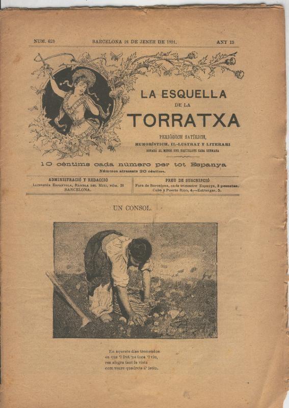 La esquella de la Torratxa numero 0628 del 24 enero 1891