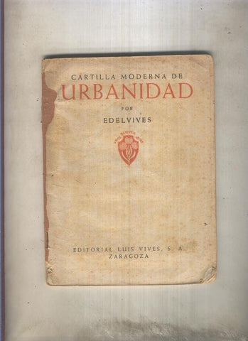 Cartilla moderna de Urbanidad (no tiene la cubierta)