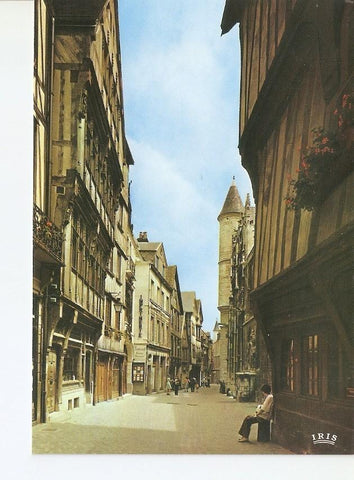 Postal 029807 : Images de France Normandie - Rouen. La rue Saint Roman 
