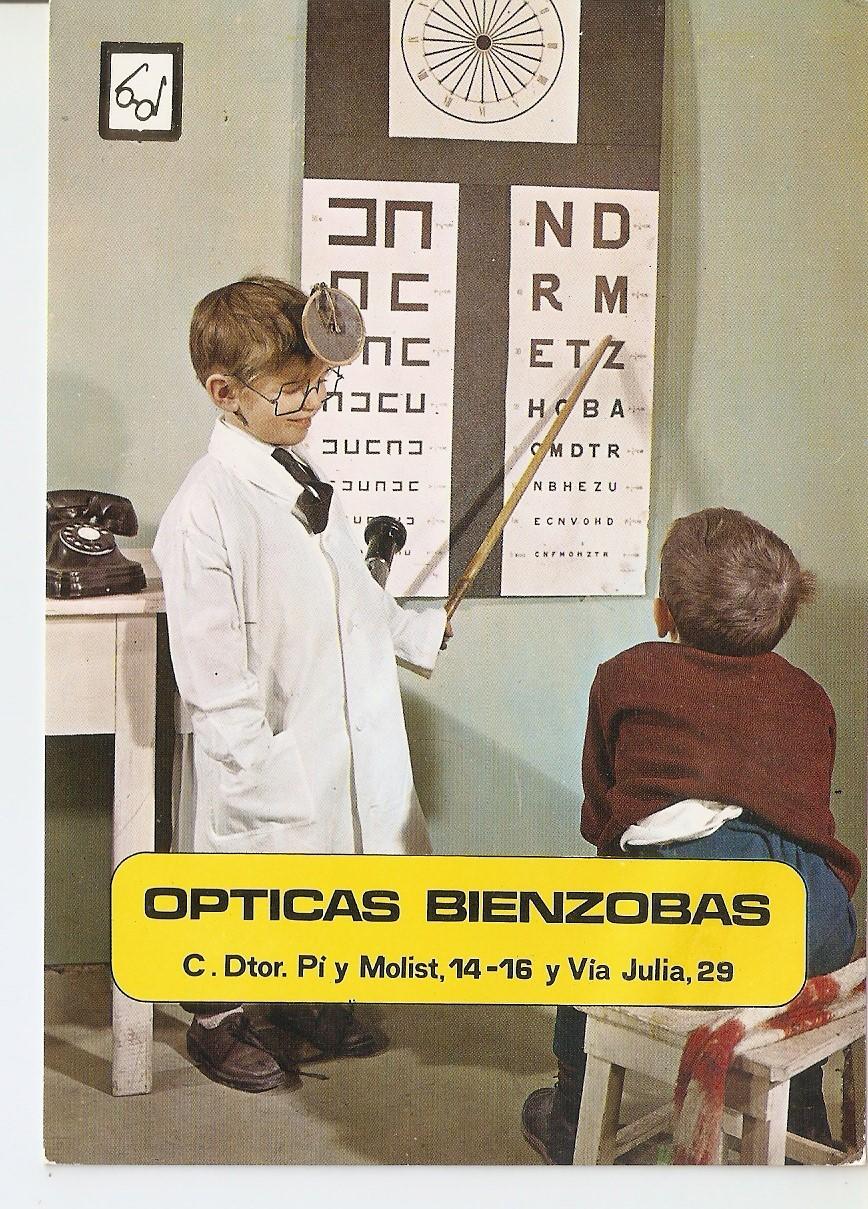 Postal 037928 : Opticas Bienzobas (Barcelona)