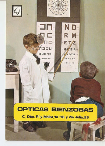 Postal 037928 : Opticas Bienzobas (Barcelona)