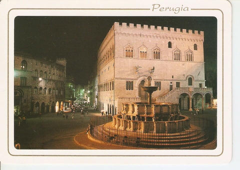 Postal 043867 : Perugia. Priors Palace and Major Fountain