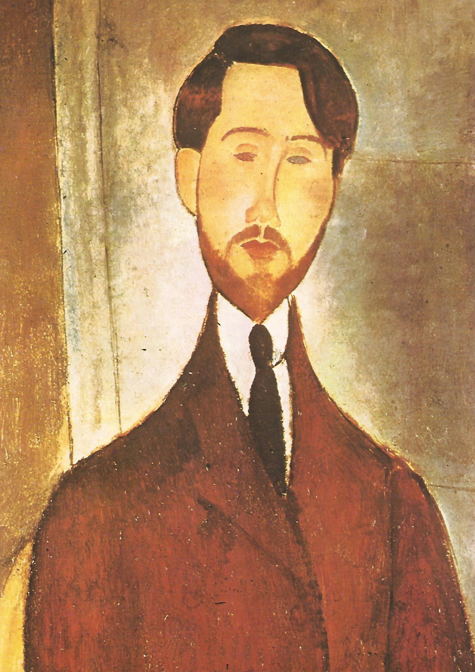 Lamina 128: Amedeo Modigliani: Retrato de Lepold Zborowski