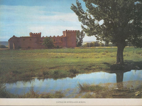 Lamina Castillos de España Edicion 1967 No.016: CASTILLO DE SOTOPALACIOS (BURGOS)