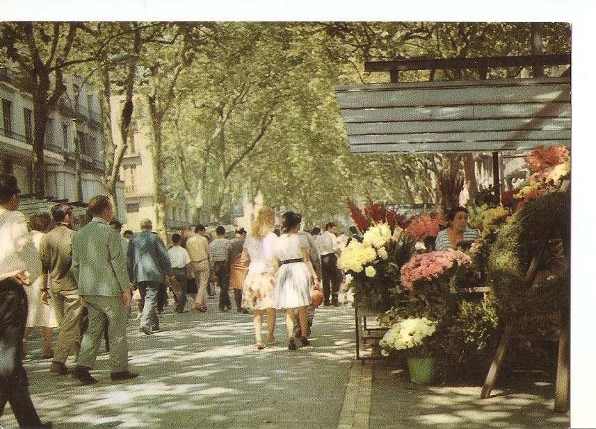 Postal 042782 : Barcelona. Rambla de las Flores