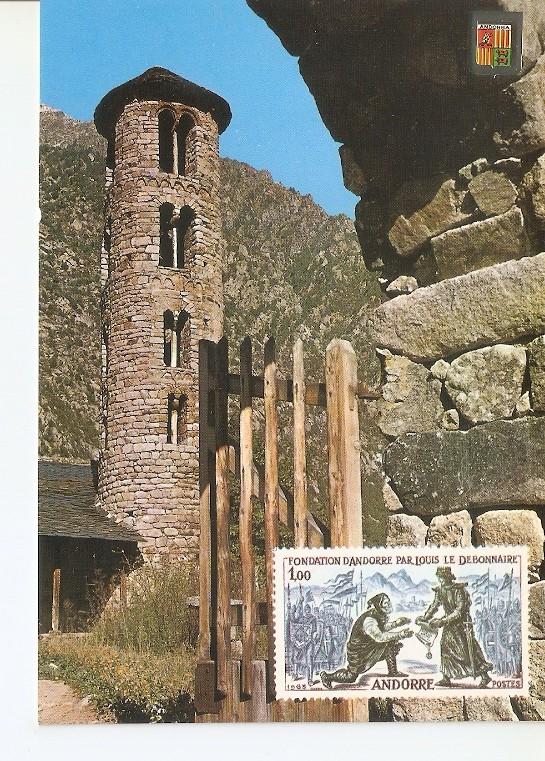 Postal 048252 : Valls dAndorra. Santa Coloma. El Mil.lenari. Campanari romanic