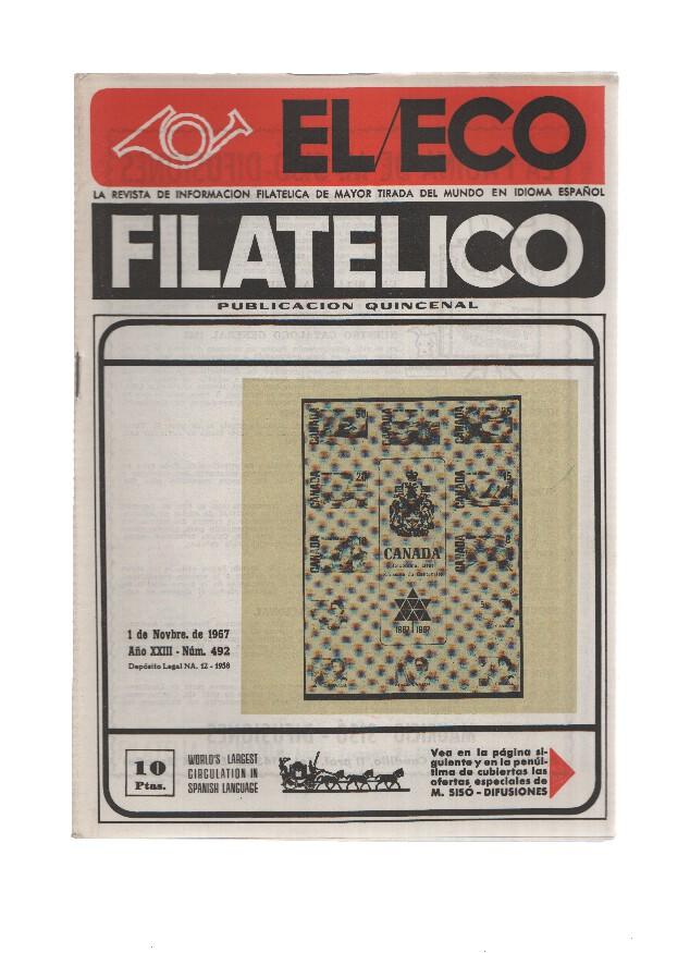 El Eco Filatelico y Numismatico numero 0492: El Circulo Filatelico y la Federacion