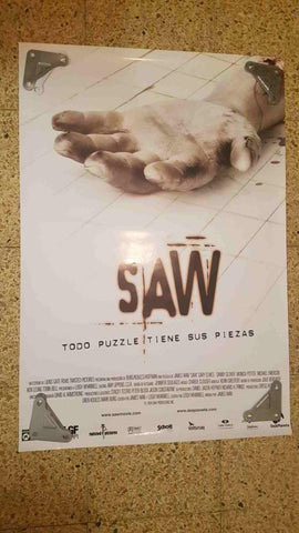 Poster de cine: Saw dirigida por James Wan con Cary Elwes, Danny Glover