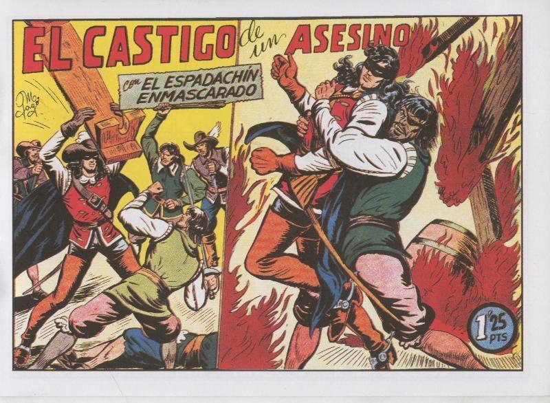 El Espadachin Enmascarado facsimil numero 050: El castigo de un asesino