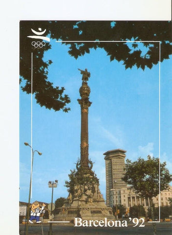 Postal 020730 : Colon. Aquell home. Coleccion Olimpica Barcelona 92