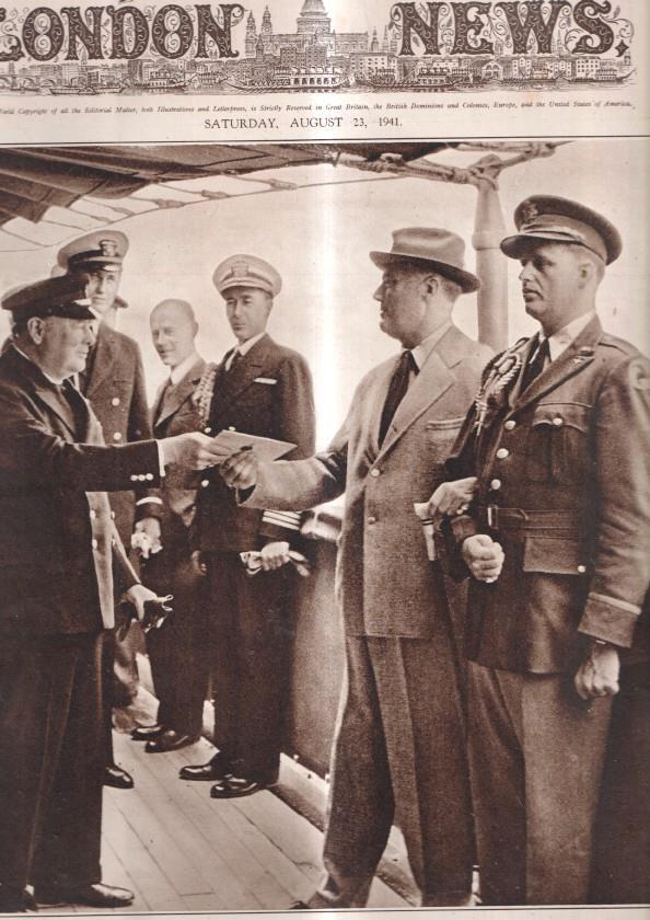 THE ILLUSTRATED LONDON NEWS Numero 5340, August 23 1941: Meeting in North Atlantic of Churchill and Rosevelt