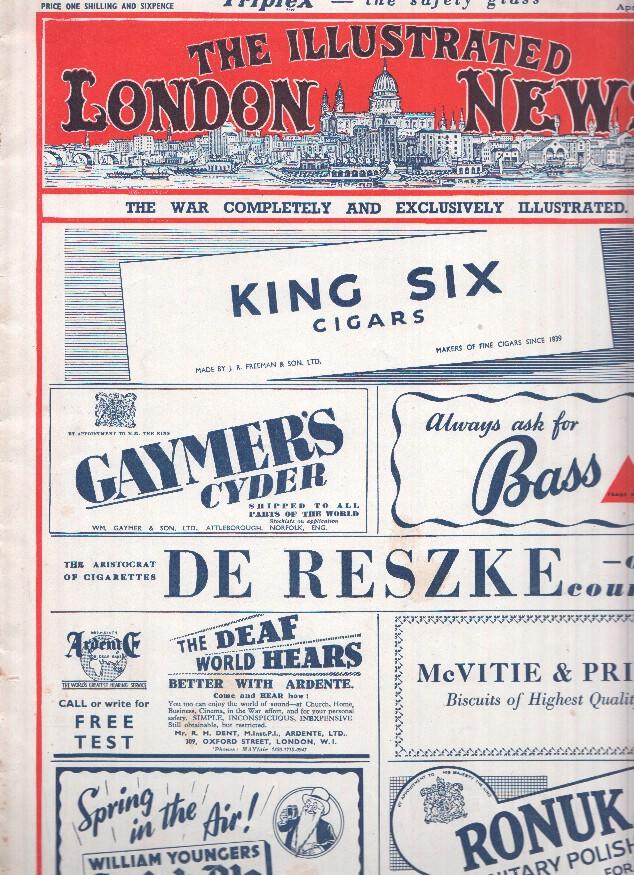 THE ILLUSTRATED LONDON NEWS Numero 5375, April 25 1942: Lord Louis Mountbatten new chief of Combined Operations 