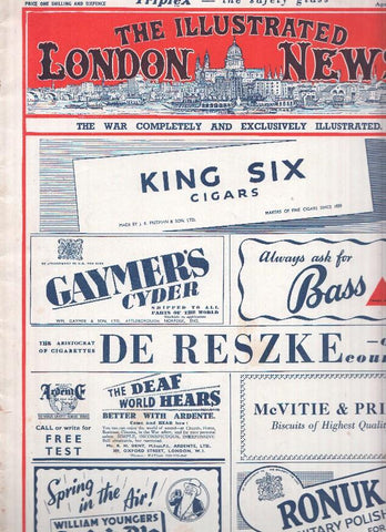 THE ILLUSTRATED LONDON NEWS Numero 5375, April 25 1942: Lord Louis Mountbatten new chief of Combined Operations 