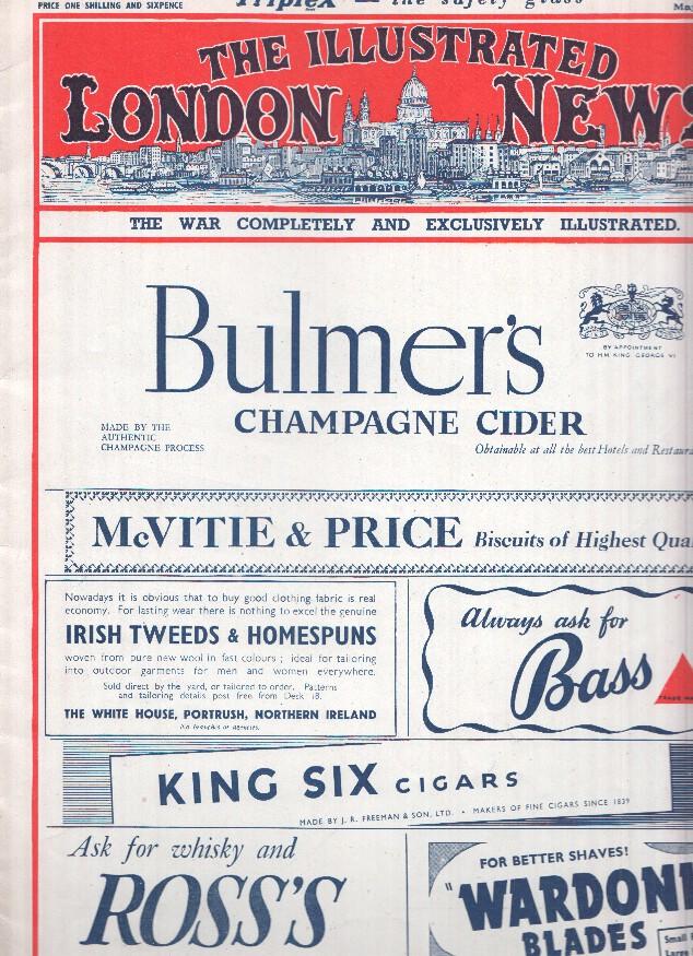 THE ILLUSTRATED LONDON NEWS Numero 5377, May 9 1942: General Henri Giraud escaped from the Fortress of Koenigstein