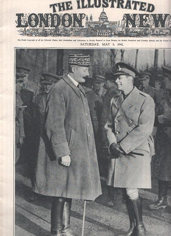 THE ILLUSTRATED LONDON NEWS Numero 5377, May 9 1942: General Henri Giraud escaped from the Fortress of Koenigstein