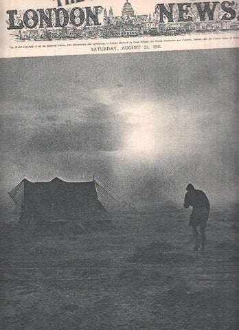 THE ILLUSTRATED LONDON NEWS Numero 5392, August 22 1942: Sandstorm over the Battlefront in the North African Desert