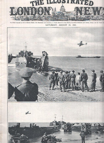 THE ILLUSTRATED LONDON NEWS Numero 5393, August 29 1942: Tank Barges return to Englad Shores after August 19