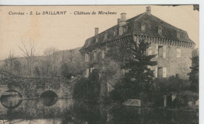 Postal castillos numero 067: Chateau de Mirabeau